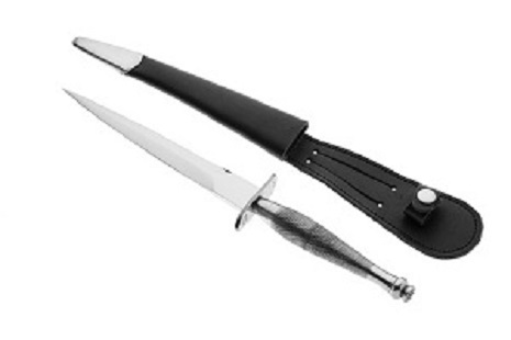 Fairbairn Sykes Commando Knife, 1st Pattern - Steel Handle, Bright Blade