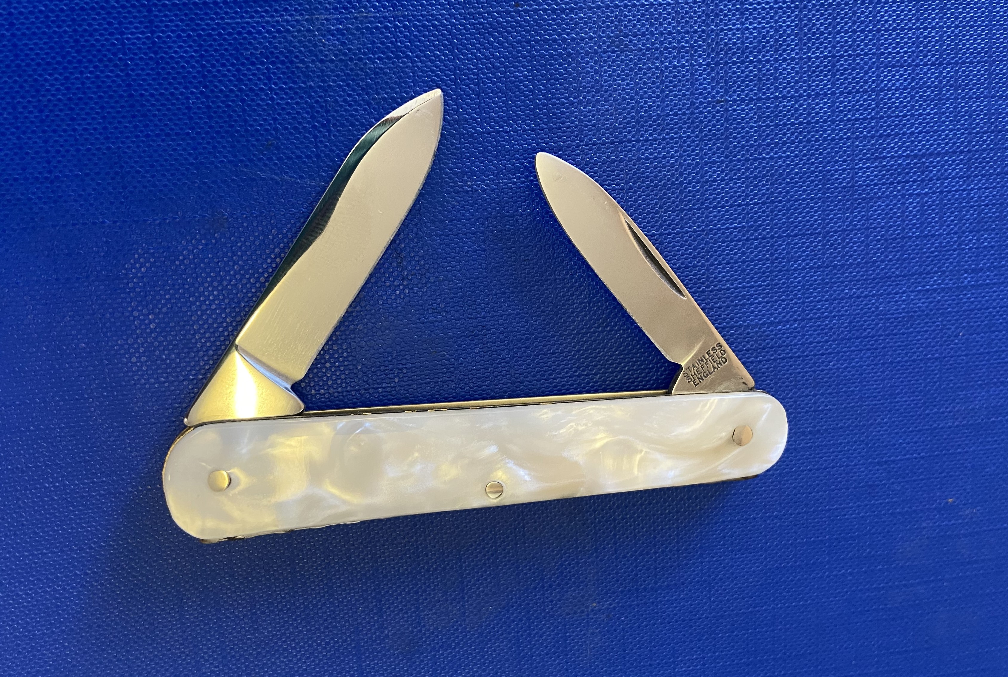 ELEGANT 2PCE STAINLESS STEEL CLASP KNIFE